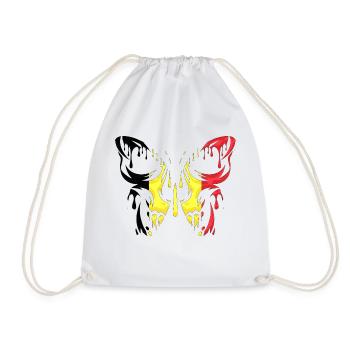 Belgique, pays, drapeau, états officiels, continent - Sac de sport léger - blanc - Devant
