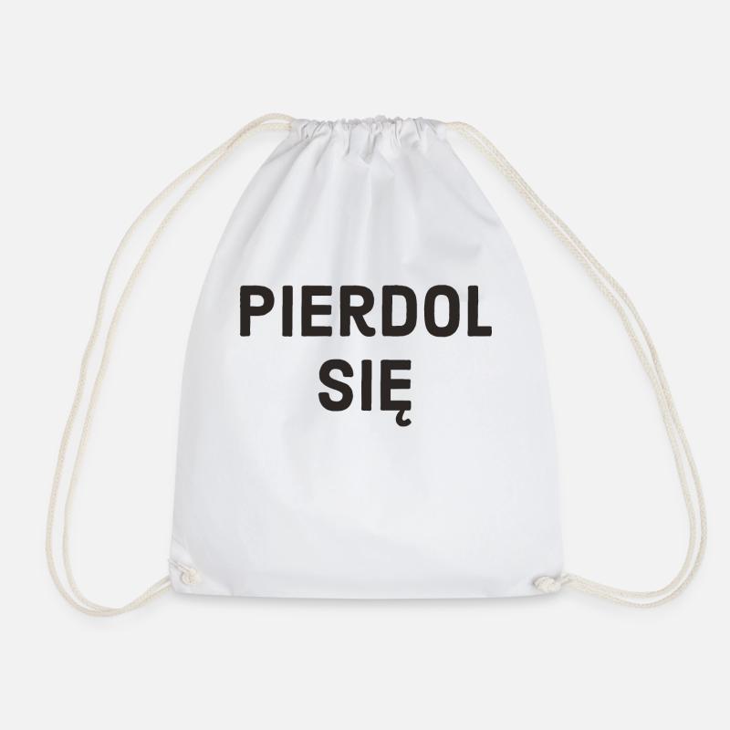 Polish - Drawstring Bag - white