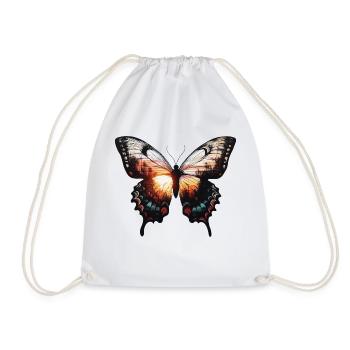 Coucher de soleil papillon dans la nature - Sac de sport léger - blanc - Devant