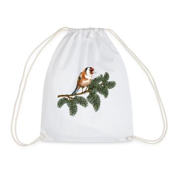 Oiseau coloré - Sac de sport léger - blanc - Devant