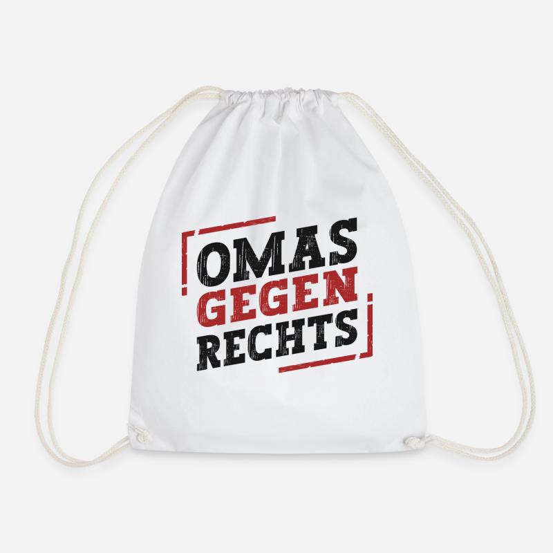 Omas Gegen Rechts - Turnbeutel - Weiß