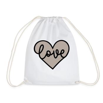 Amour - Sac de sport léger - blanc - Devant