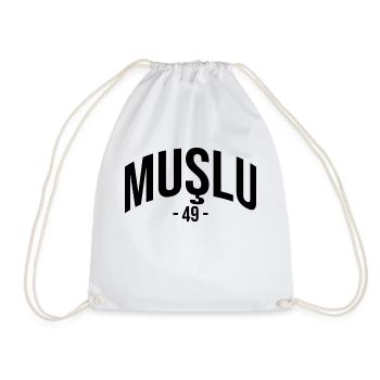 Mus 49 Turkey Turkiye Gift Holiday TR Türk - Drawstring Bag - white - Front