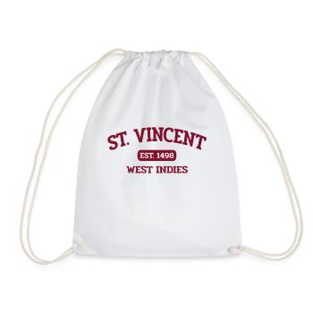 Saint Vincent - Kingstown - Caribbean - West Indies - Drawstring Bag - white - Front