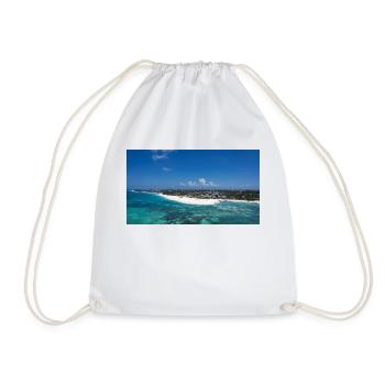 Kendwa Beach Zanzibar Afrika Tansania Luftaufnahme - Turnbeutel - Weiß - Vorne