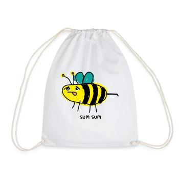 SumSum Bee - Drawstring Bag - white - Front