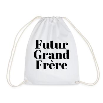 Futur grand frère - annonce futur grand frère - Sac de sport léger - blanc - Devant