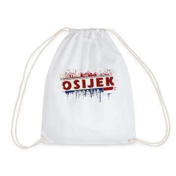 croatia hrvatska croatia hrv hr travel tourism - Drawstring Bag - white - Front
