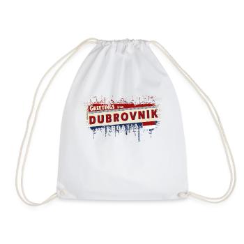 croatia hrvatska croatia hrv hr travel tourism - Drawstring Bag - white - Front