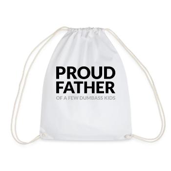 FIER PAPA DE QUELQUES ENFANTS IDIOTS - STOLZER VATER - Sac de sport léger - blanc - Devant