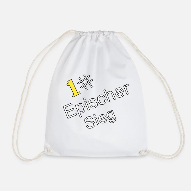 1# Epischer Sieg / Gewonnen und der 1# - Turnbeutel - Weiß