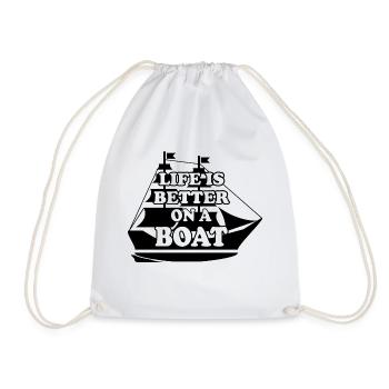 Sailing Water Sports Wind - Drawstring Bag - white - Front