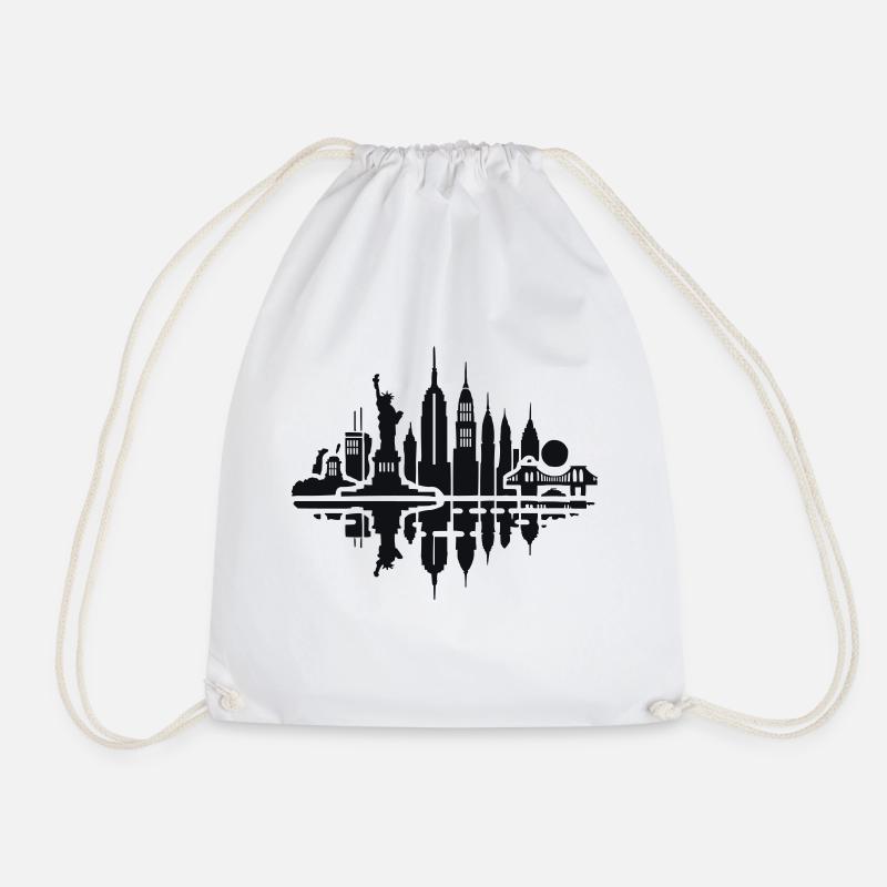 new york skyline - Turnbeutel - Weiß