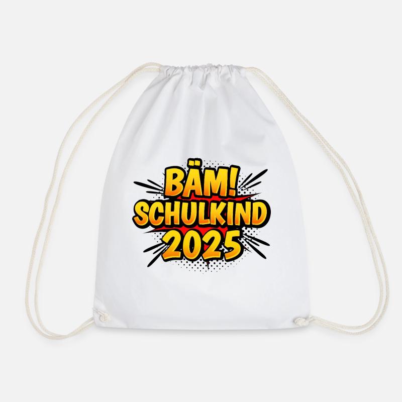 Bäähm Schulkind 2025 - Turnbeutel - Weiß