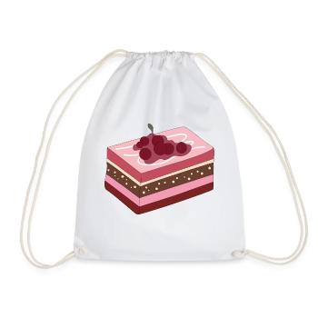 Sweets Cake - Drawstring Bag - white - Front