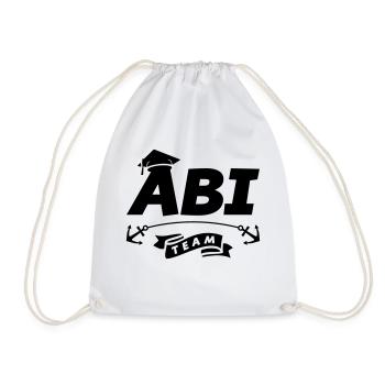 abi team - Turnbeutel - Weiß - Vorne