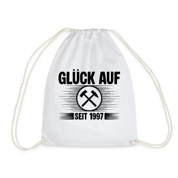 Glueck auf seit 1997 - Turnbeutel - Weiß - Vorne