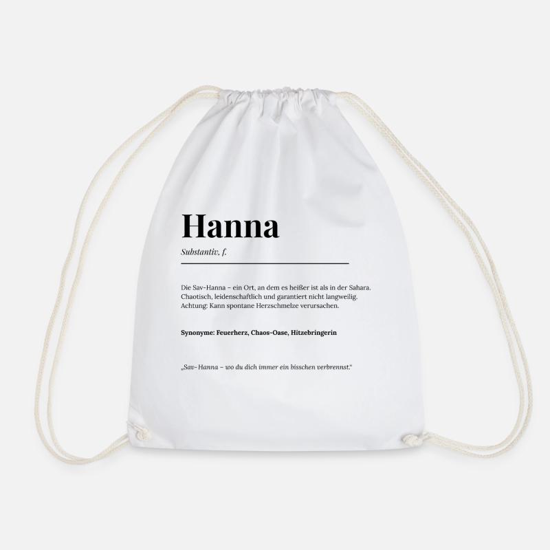 Hanna - Turnbeutel - Weiß