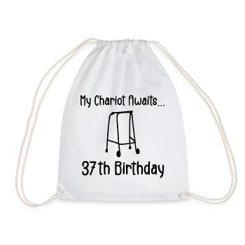 37th Birthday Party Funny 37 Years Old Birthday - Sac de sport léger - blanc - Devant