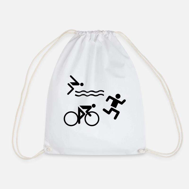 Triathlon - Turnbeutel - Weiß