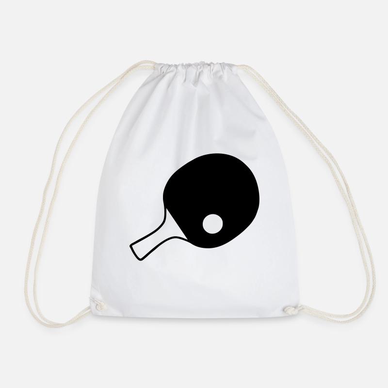 Table tennis rackets, table tennis - Drawstring Bag - white