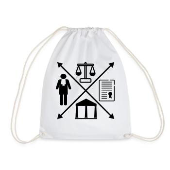 juriste - Sac de sport léger - blanc - Devant