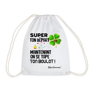 Le Départ Marrant De Mon Collègue Cadeau Humour - Sac de sport léger - blanc - Devant