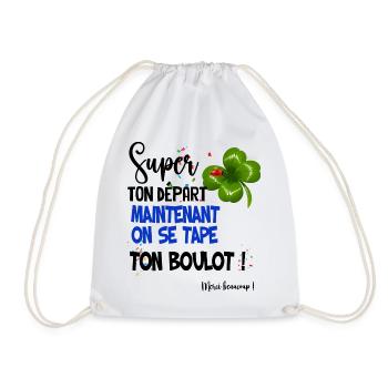 Super Ton Départ Cadeau Rigolo Collègue Départ - Sac de sport léger - blanc - Devant