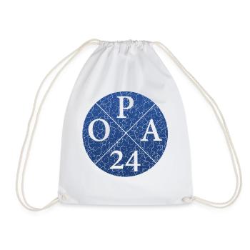 Opa 24 Opa24 OPA24 Opa2024 - Turnbeutel - Weiß - Vorne