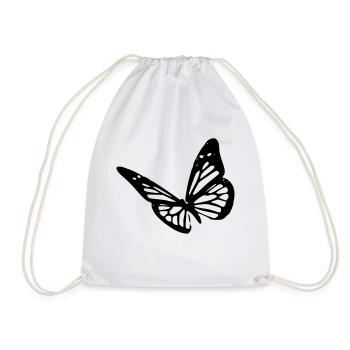 butterfly - Turnbeutel - Weiß - Vorne