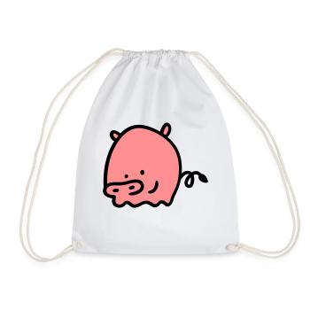 Schweinchen 2 - Turnbeutel - Weiß - Vorne