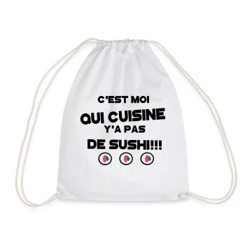 y'a pas de sushi 5 - Sac de sport léger - blanc - Devant