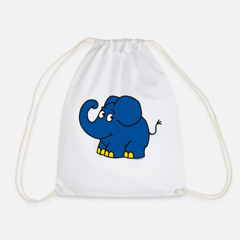 Der Elefant - Turnbeutel - Weiß