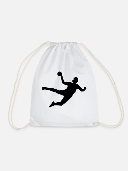 Handball, Handballerin - Turnbeutel - Weiß
