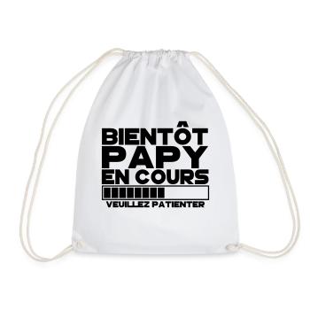 bientôt PAPY(veuillez patienter) - Sac de sport léger - blanc - Devant
