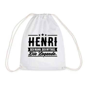 Man Myth Legend Henri - Sac de sport léger - blanc - Devant