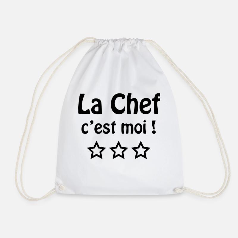 la chef c'est moi ! - Sac de sport léger - blanc