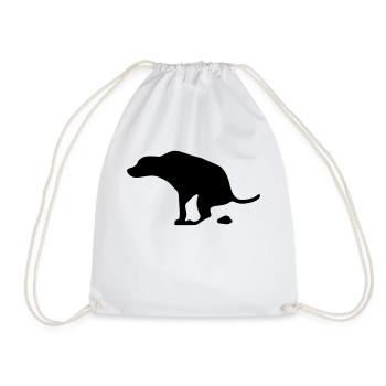 Chien - Sac de sport léger - blanc - Devant