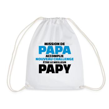 nouveau challenge être le meilleur papy - Sac de sport léger - blanc - Devant