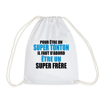 pour être un super tonton - Sac de sport léger - blanc - Devant