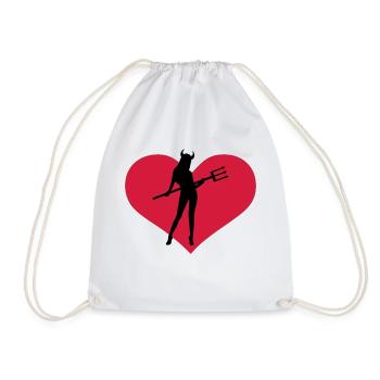 she_devil - Drawstring Bag - white - Front