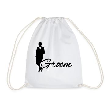Groom - Turnbeutel - Weiß - Vorne