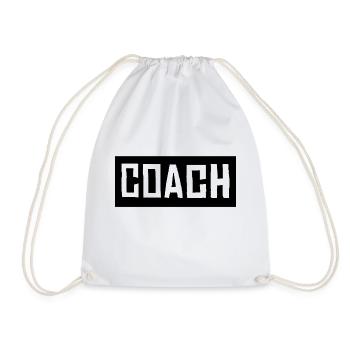 Coach Coach Coach Trainer Trainer Trainer - Turnbeutel - Weiß - Vorne