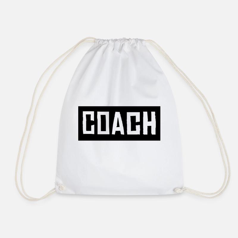 Coach Coach Coach Trainer Trainer Trainer - Turnbeutel - Weiß