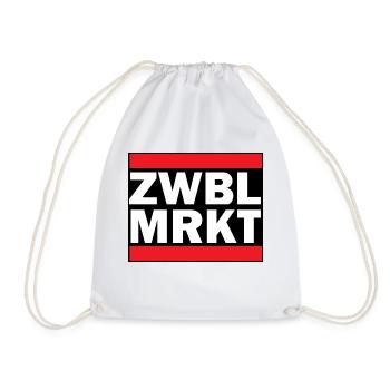 Zwiebelmarkt - Turnbeutel - Weiß - Vorne