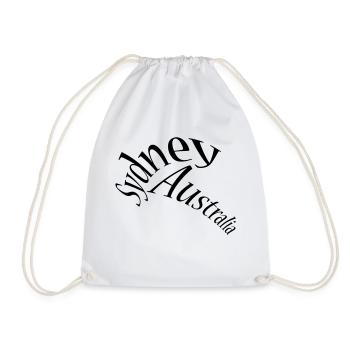 Sydney - Australia - Drawstring Bag - white - Front