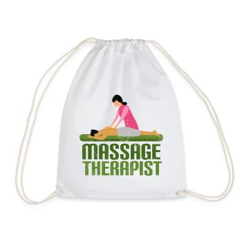 Vintage massage - Drawstring Bag - white - Front
