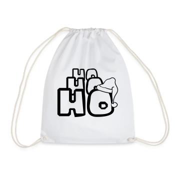 cool santa ho ho ho Noël nikolaus nous - Sac de sport léger - blanc - Devant