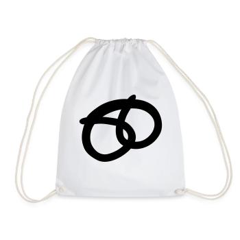 brezel__f1 - Drawstring Bag - white - Front