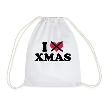 I hate xmas christmas - Sac de sport léger - blanc - Devant
